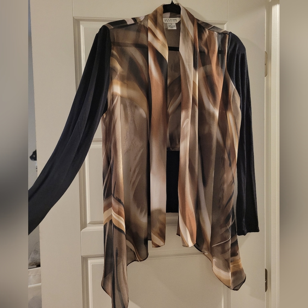Sheer open cardigan